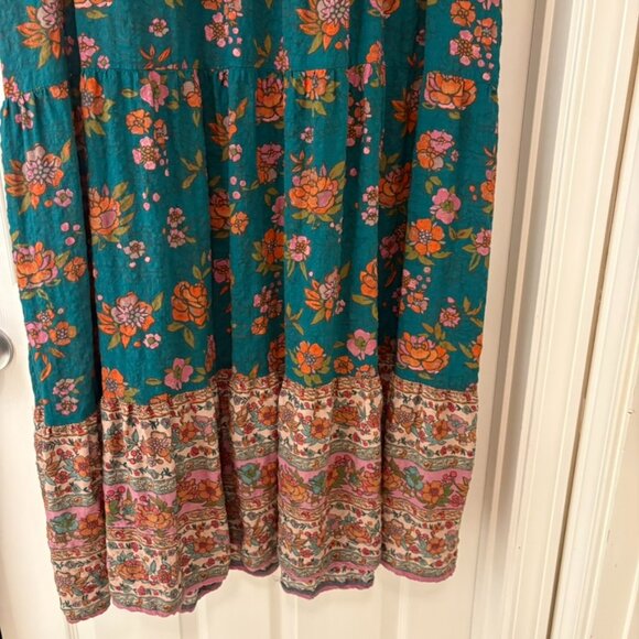 Natural Life Nova Maxi Dress, Teal Riviera Floral XL - Picture 7 of 8